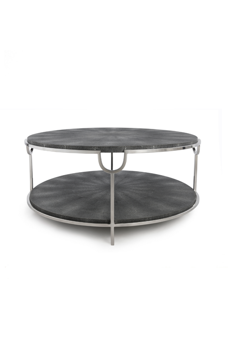 Gray Shagreen with Undershelf Coffee Table | Andrew Martin | OROATRADE
