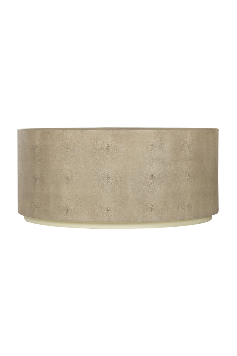 Ivory Shagreen Round Coffee Table | Andrew Martin Braden | OROATRADE