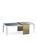 Black Glass with Nested Brass Coffee Table | Andrew Martin | OROATRADE