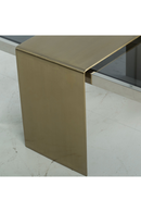 Black Glass with Nested Brass Coffee Table | Andrew Martin | OROATRADE