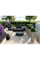 Round Ceramic Outdoor Coffee Table | Andrew Martin Bali | Oroatrade.com