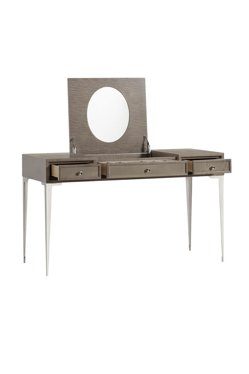 Mink Contemporary Dressing Table with Mirror | Andrew Martin | OROATRADE