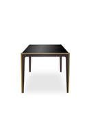 Beech Dining Table with Glass Top | Andrew Martin Silhouette | OROATRADE