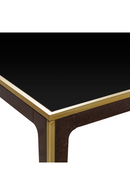 Beech Dining Table with Glass Top | Andrew Martin Silhouette | OROATRADE
