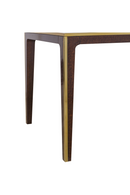 Beech Dining Table with Glass Top | Andrew Martin Silhouette | OROATRADE