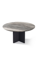 Round Travertine Outdoor Dining Table | Andrew Martin | Oroatrade
