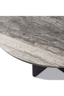 Round Travertine Outdoor Dining Table | Andrew Martin | Oroatrade