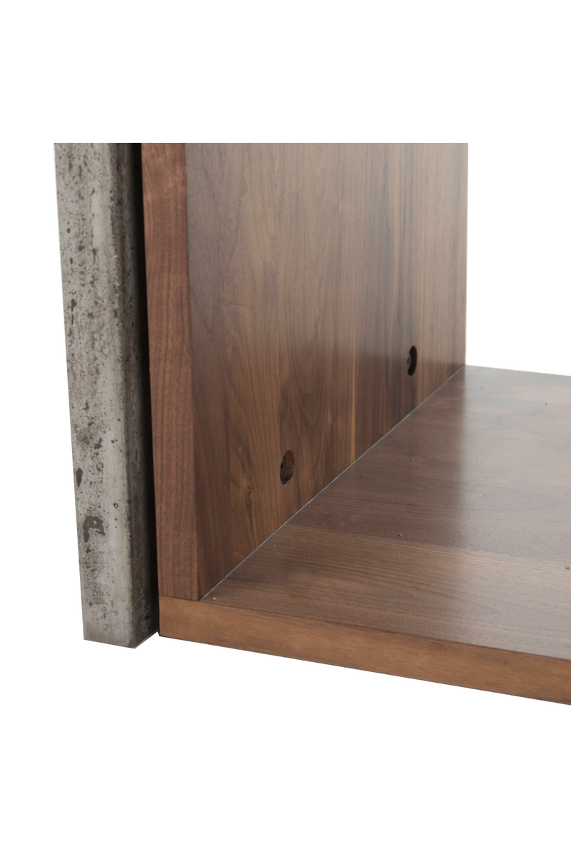 Walnut And Concrete Side Table | Andrew Martin Freddie | OROATRADE