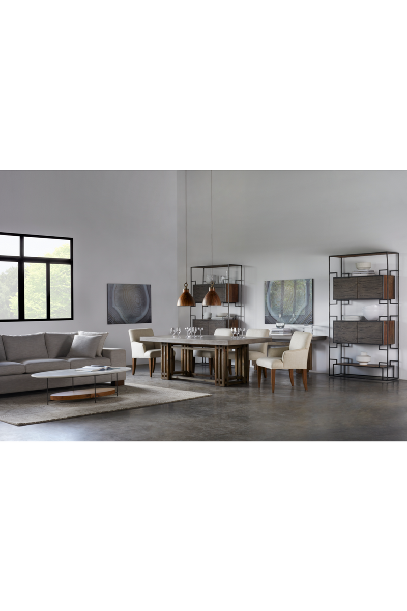 Concrete Slab Wooden Console Table L | Andrew Martin Cube | OROATRADE