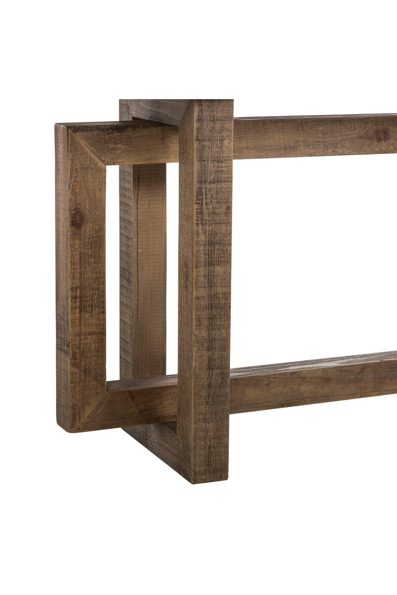Concrete Slab Wooden Console Table L | Andrew Martin Cube | OROATRADE