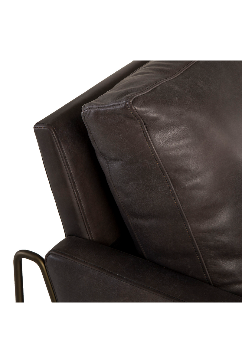 Destroyed Black Leather Upholstery Chair | Andrew Martin Vanessa  | OROATRADE