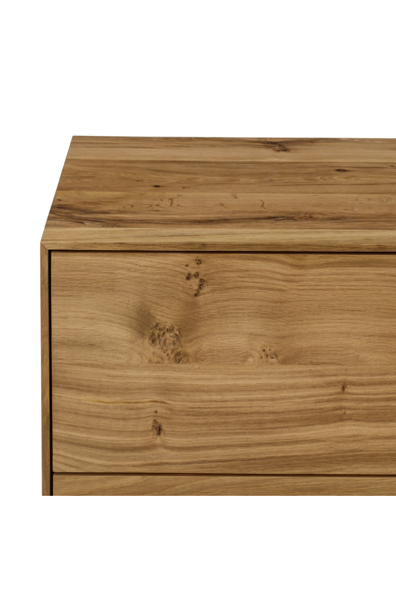 Natural Oak Two Drawer Nightstand | Andrew Martin Sands | OROATRADE