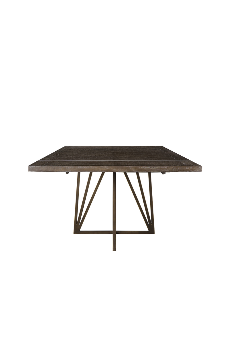 Dark Chocolate Oak Round Dining Table L | Andrew Martin Emerson | OROATRADE