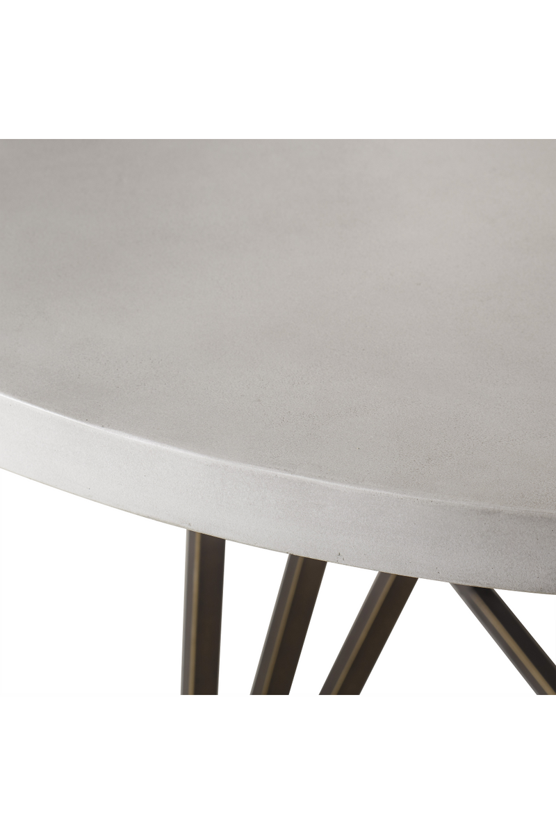 White Concrete Round Dining Table L | Andrew Martin Emerson | OROATRADE