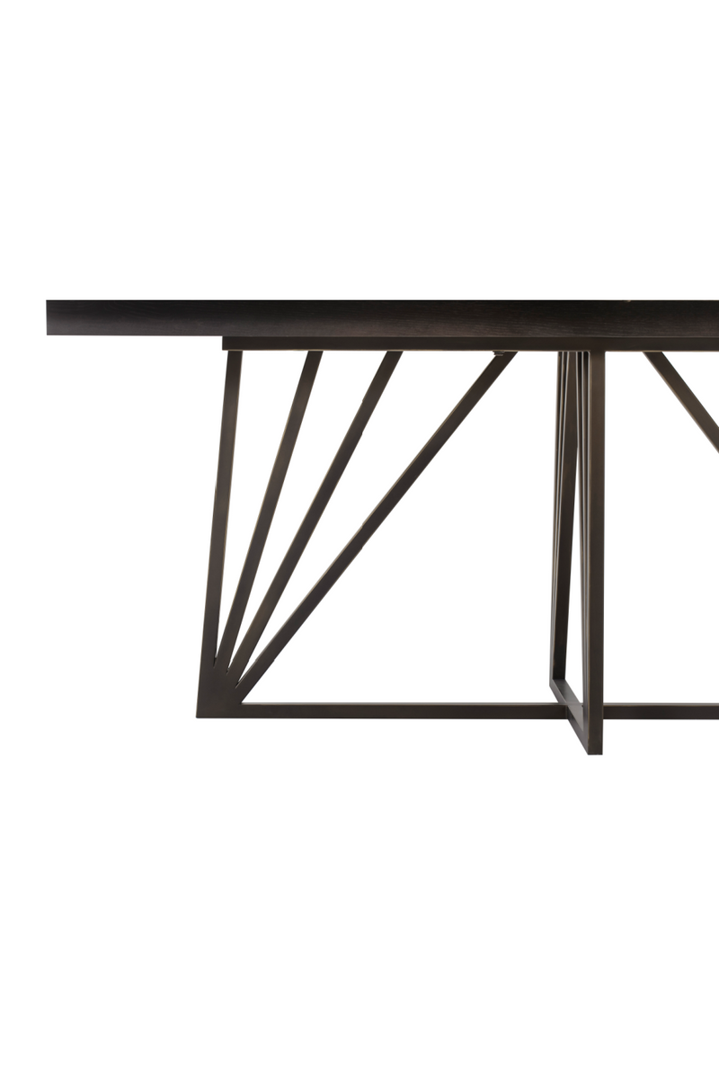 Bronze Base Extending Dining Table | Andrew Martin Emerson | OROATRADE