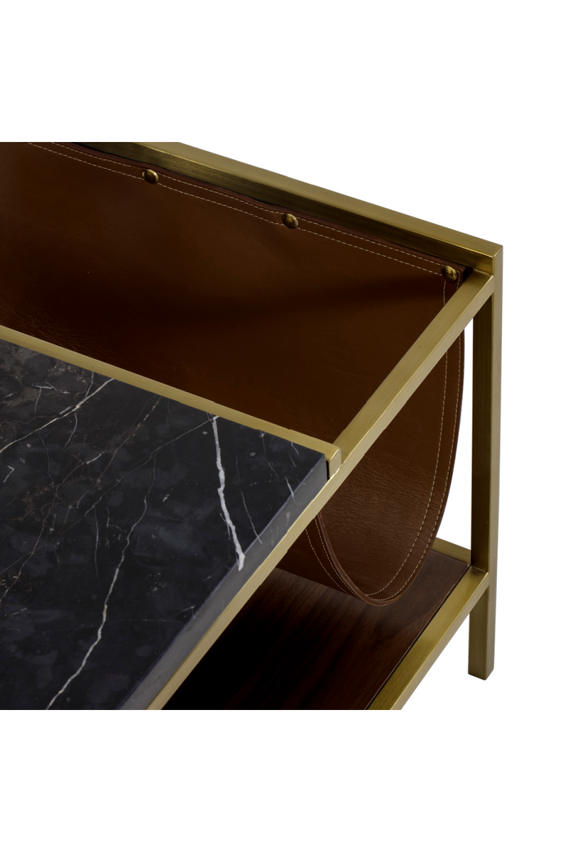 Black Marble Top Coffee Table | Andrew Martin Chester | OROATRADE