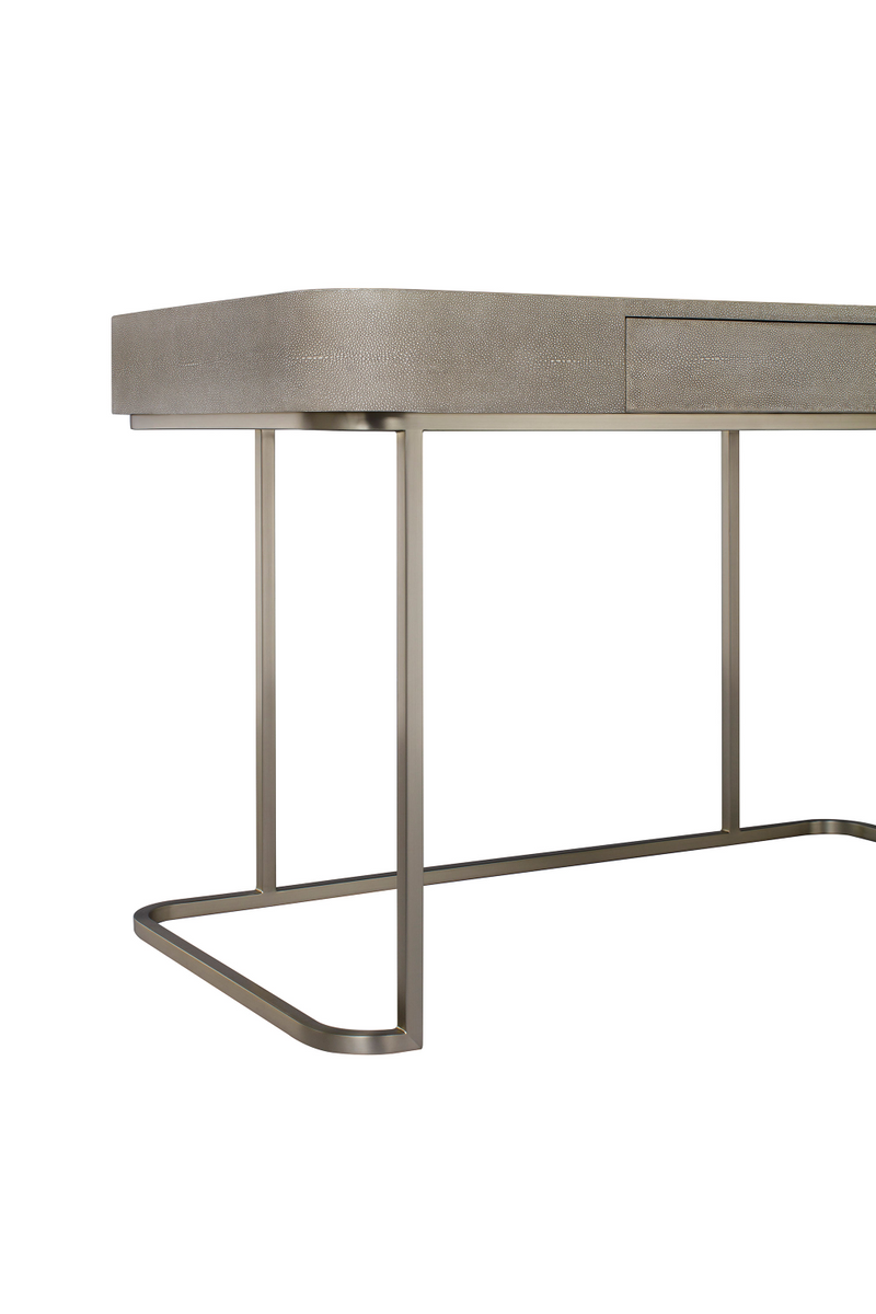 Gray Shagreen Top Desk | Andrew Martin Jacques | OROATRADE