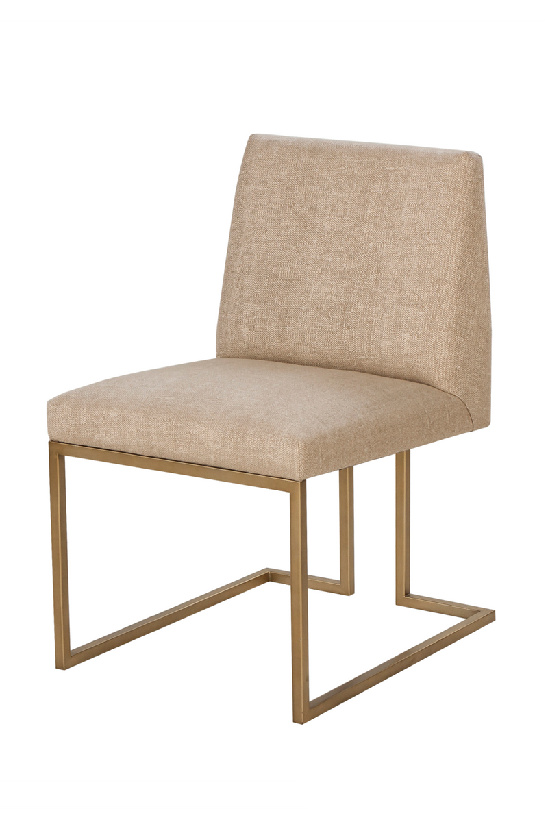 Brass Metal Frame Upholstered Side Chair | Andrew Martin Ashton | OROATRADE