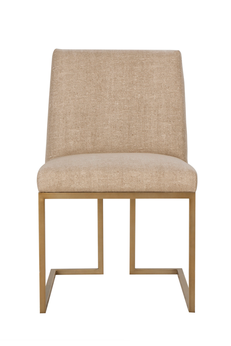 Brass Metal Frame Upholstered Side Chair | Andrew Martin Ashton | OROATRADE