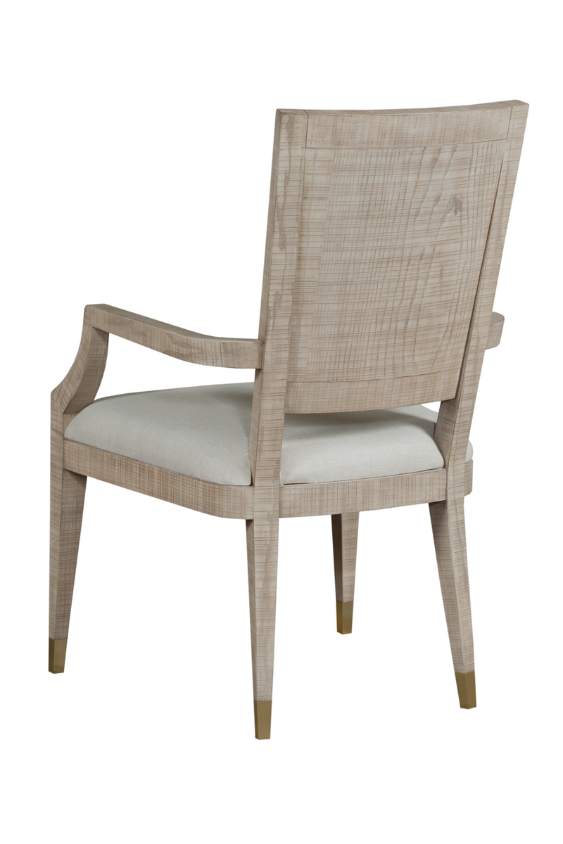 Ivory Upholstered Dining Armchair | Andrew Martin Raffles | OROATRADE