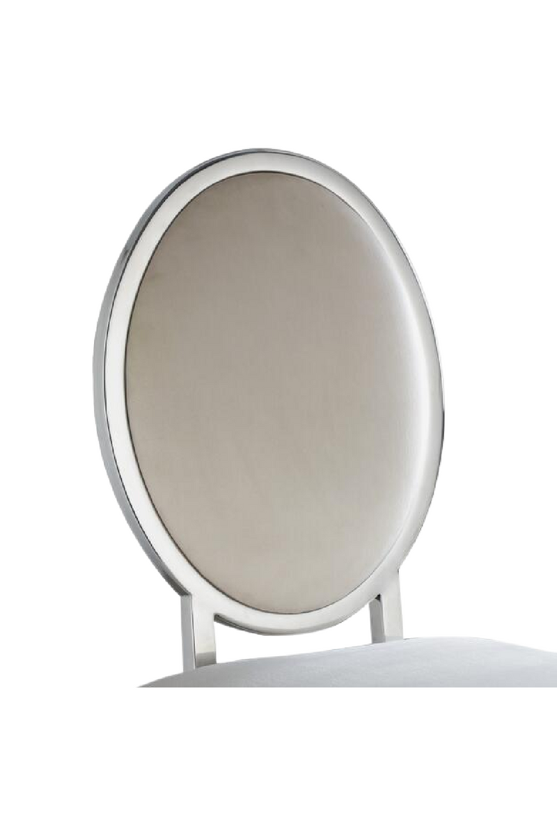 Silver Framed Modern Dining Chair | Andrew Martin Chloe | Oroatrade.com