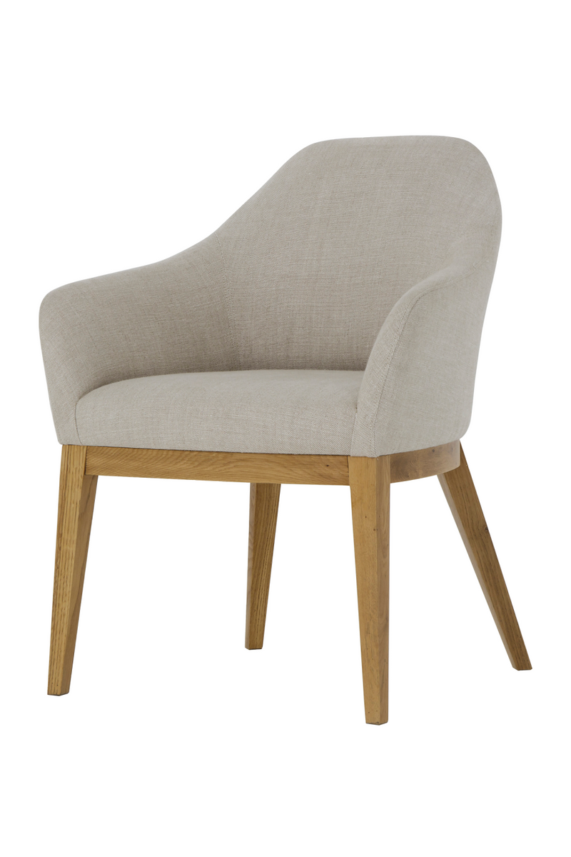 Oatmeal Upholstery Dining Armchair | Andrew Martin Emerson | OROATRADE