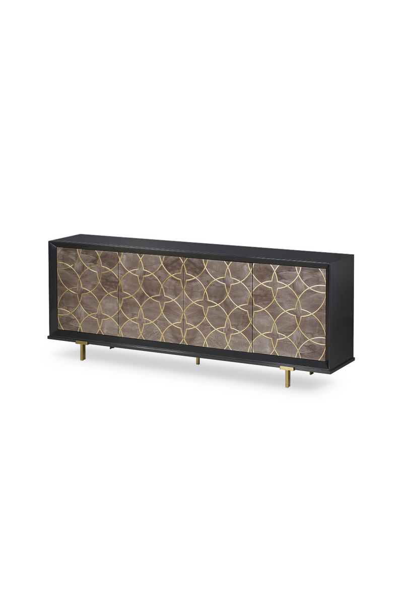 Gold Circle Motif Sideboard | Andrew Martin Cohen | Oroatrade.com