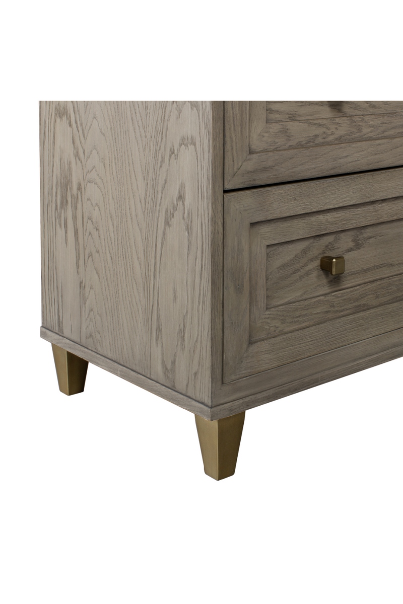 Taupe Oak Six Drawer Dresser | Andrew Martin Claiborne | OROATRADE