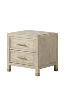 2 Drawer Natural Nightstand | Andrew Martin Raffles | OROATRADE