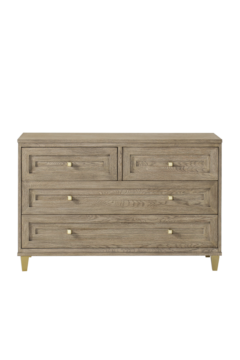 Taupe Oak Four Drawer Chest | Andrew Martin Claiborne | OROATRADE