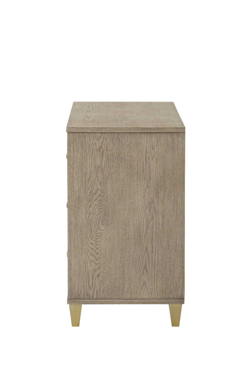 Taupe Oak Four Drawer Chest | Andrew Martin Claiborne | OROATRADE