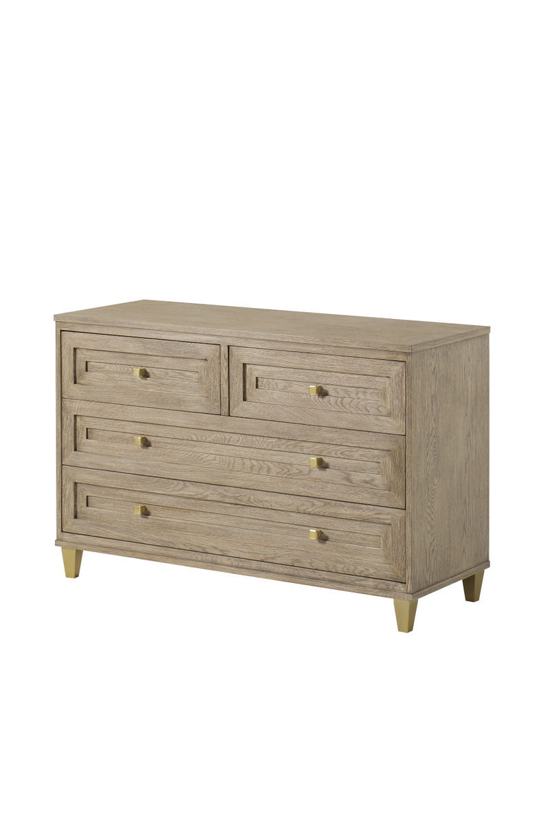 Taupe Oak Four Drawer Chest | Andrew Martin Claiborne | OROATRADE