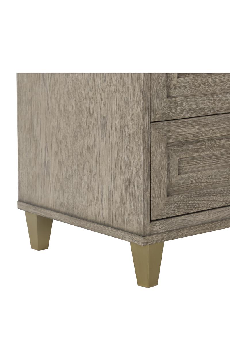 Taupe Oak Four Drawer Chest | Andrew Martin Claiborne | OROATRADE