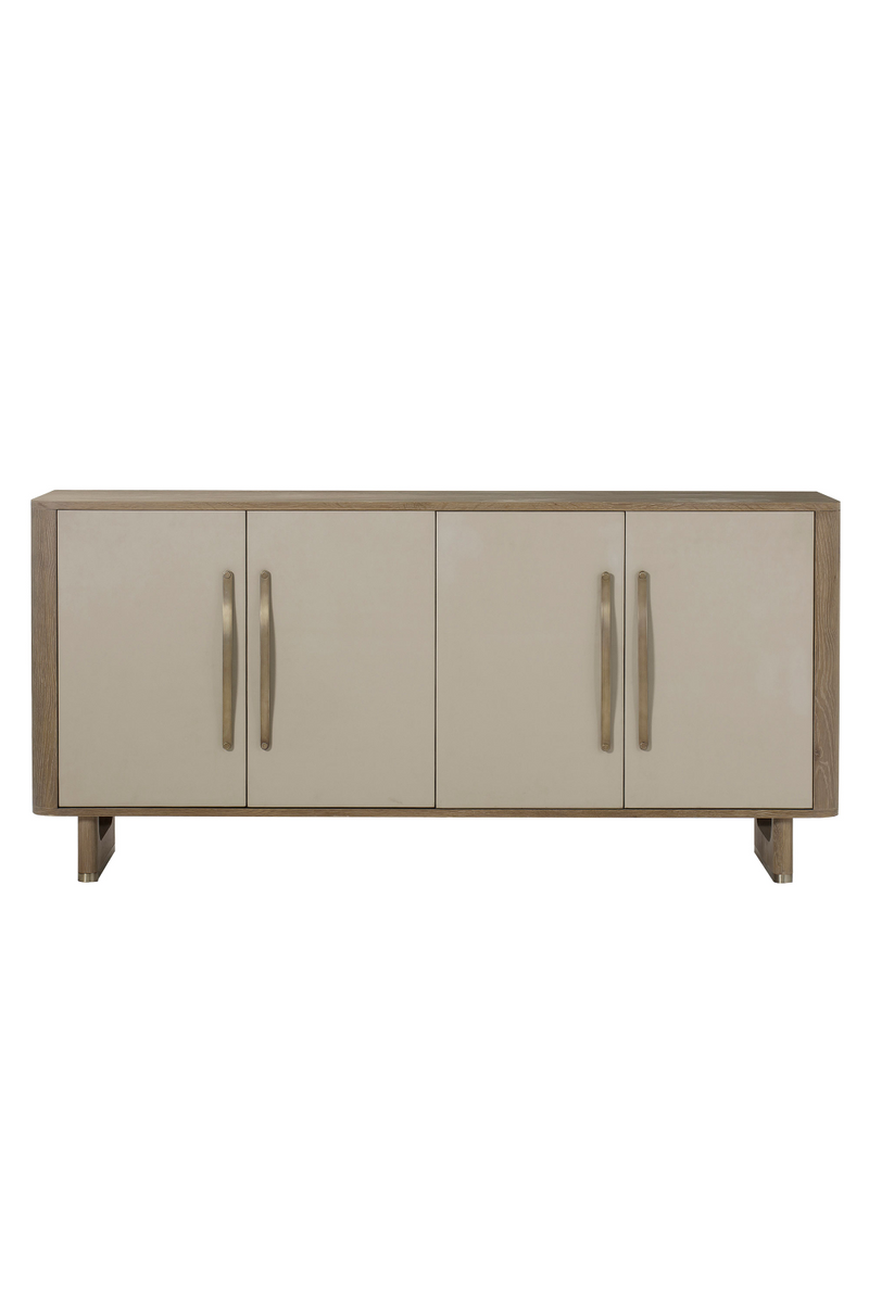 Light Oak and White Leather Sideboard L | Andrew Martin Charlie | Oroatrade.com