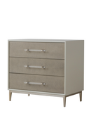 Gray Shagreen Three Drawer Nightstand | Andrew Martin Alice | OROATRADE