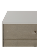 Gray Shagreen Three Drawer Nightstand | Andrew Martin Alice | OROATRADE