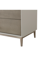 Gray Shagreen Three Drawer Nightstand | Andrew Martin Alice | OROATRADE