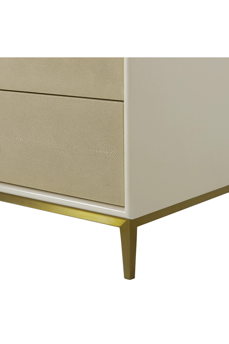 Ivory Shagreen Four Drawer Chest | Andrew Martin Alice | OROATRADE