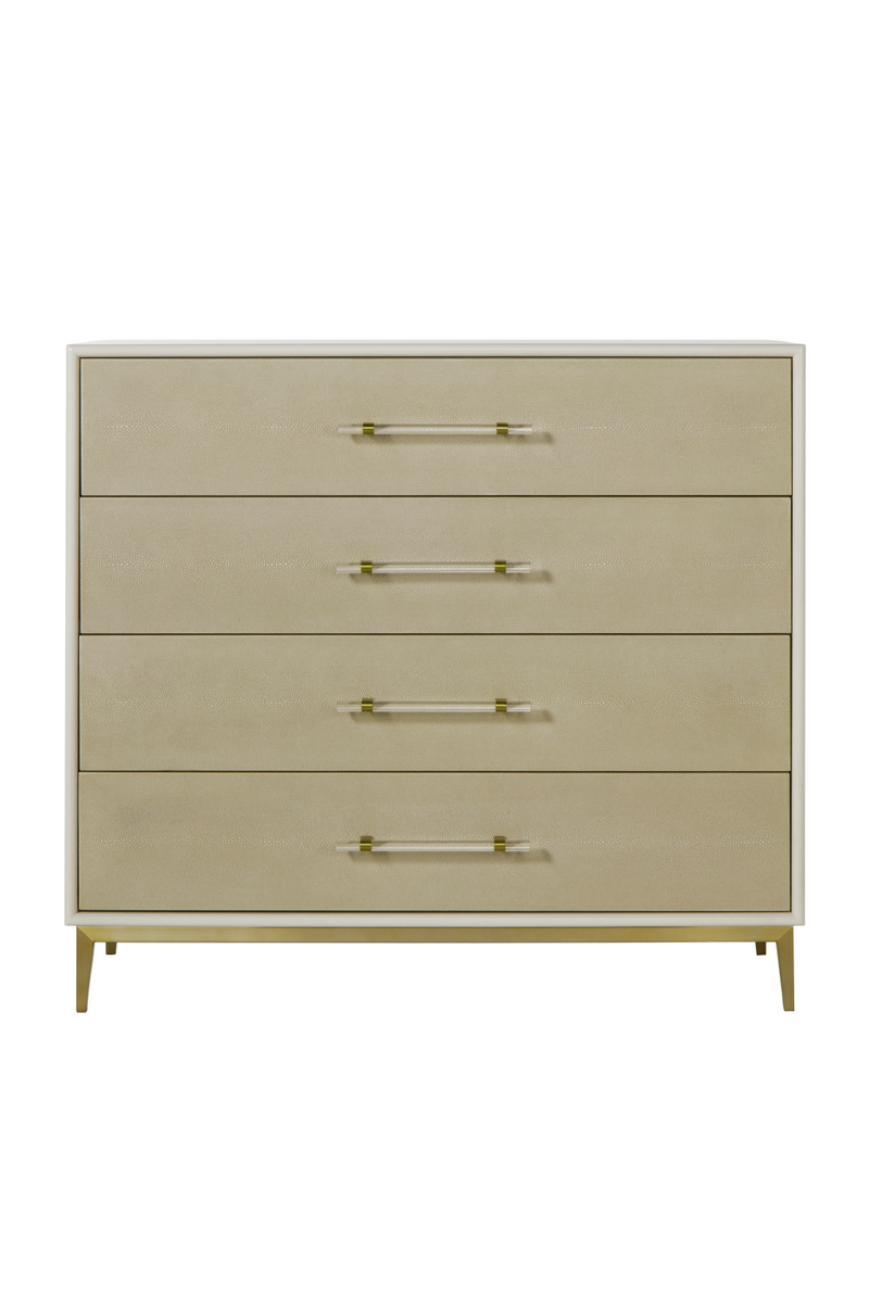 Ivory Shagreen Four Drawer Chest | Andrew Martin Alice | OROATRADE