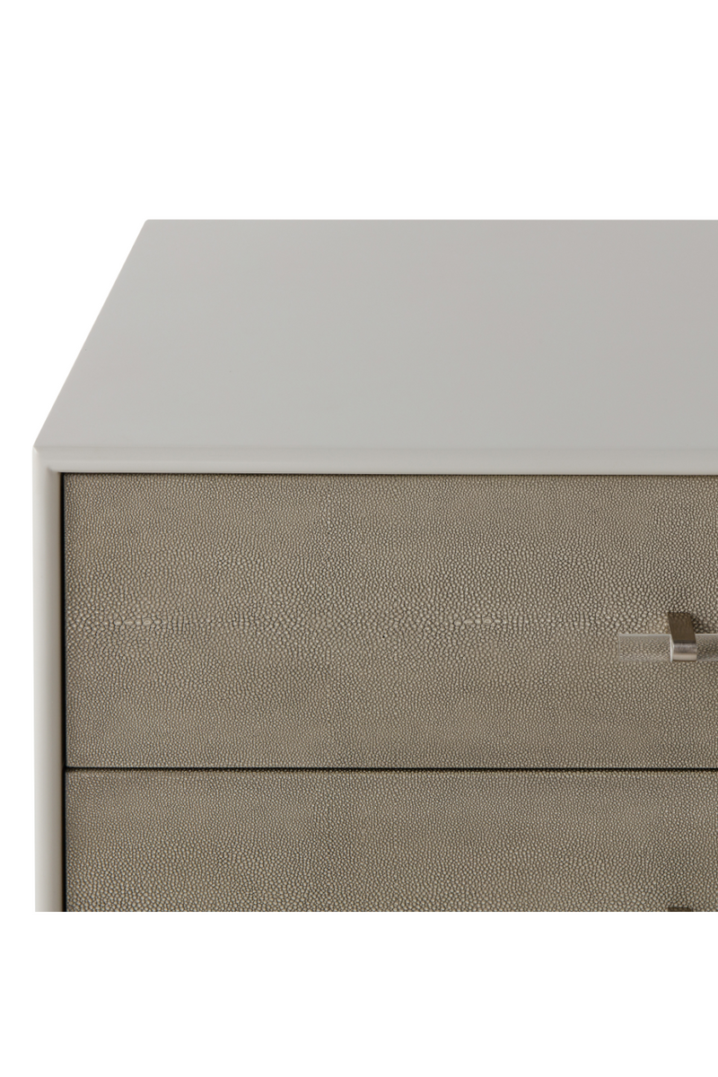 Gray Shagreen Five Drawer Chest | Andrew Martin Alice | OROATRADE