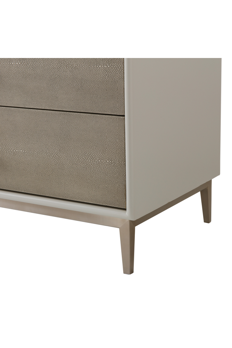 Gray Shagreen Five Drawer Chest | Andrew Martin Alice | OROATRADE