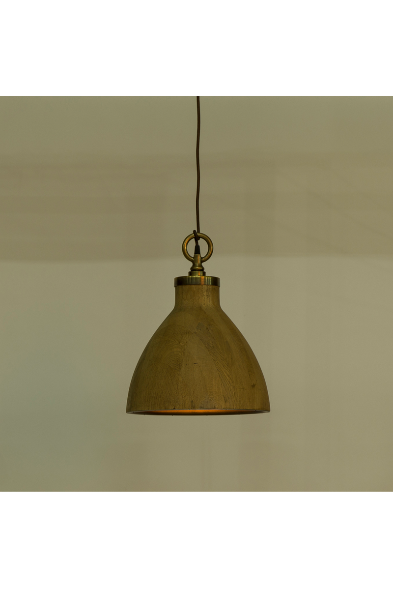 Oak Teardrop Pendant Lamp M | Andrew Martin | Oroatrade.com