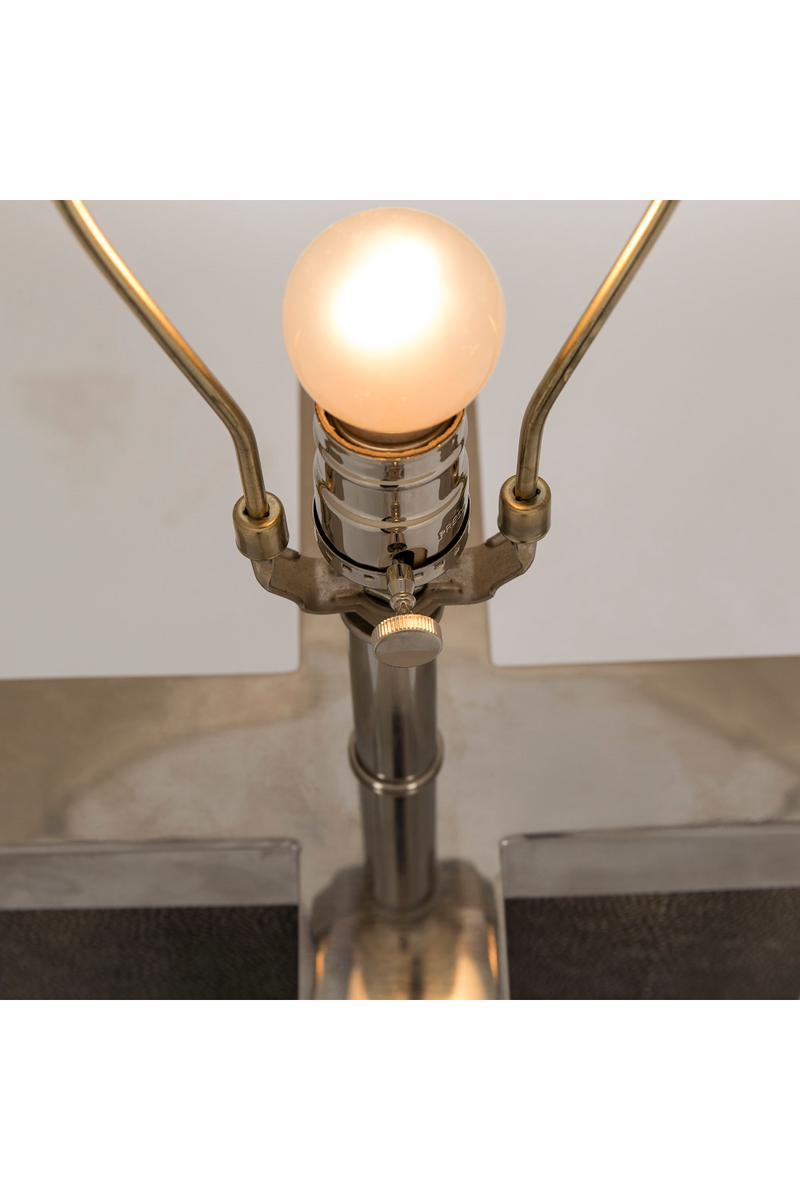 Gray Shagreen Table Lamp | Andrew Martin Leo | Oroatrade