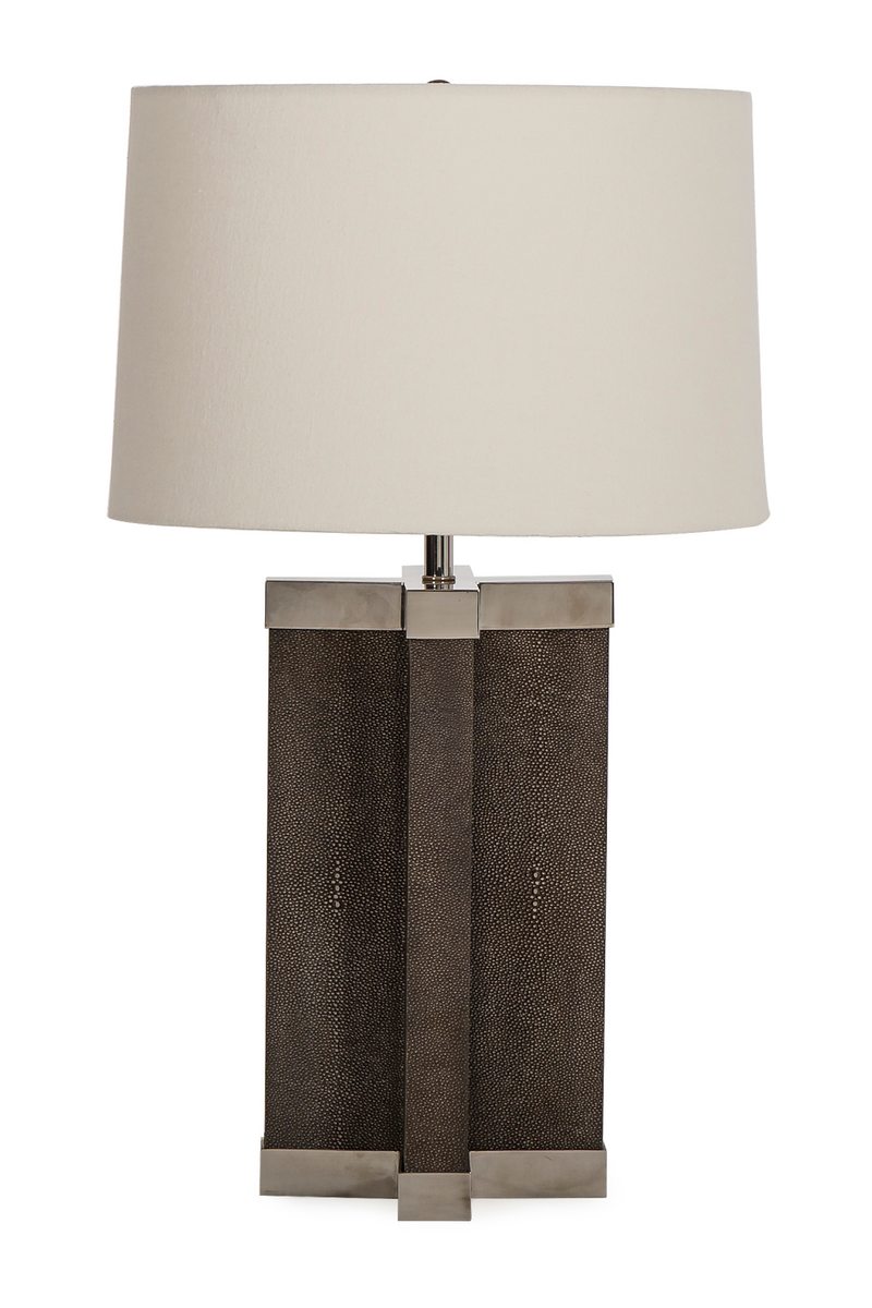 Gray Shagreen Table Lamp | Andrew Martin Leo | Oroatrade