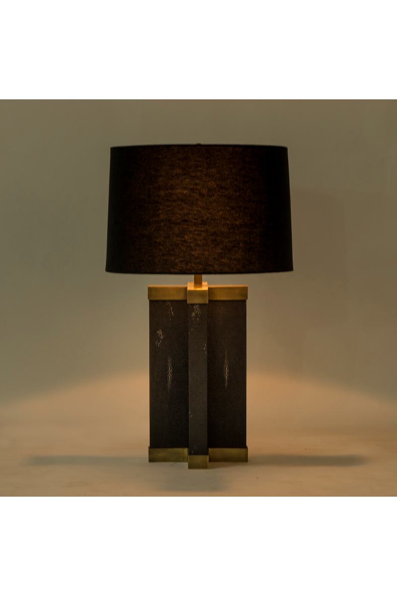 Black Hemp Shade Lamp | Andrew Martin Shagreen | OROATRADE