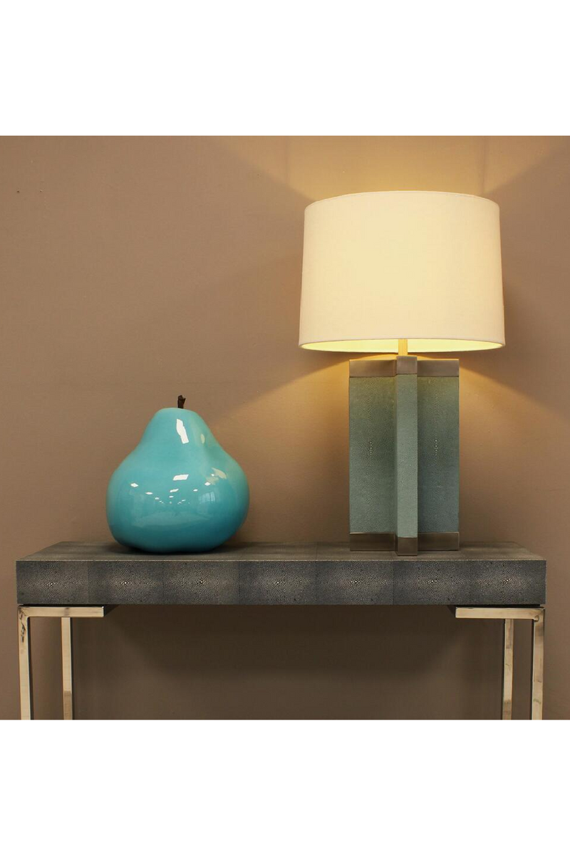 Blue Shagreen Table Lamp | Andrew Martin Gregory | Oroatrade.com