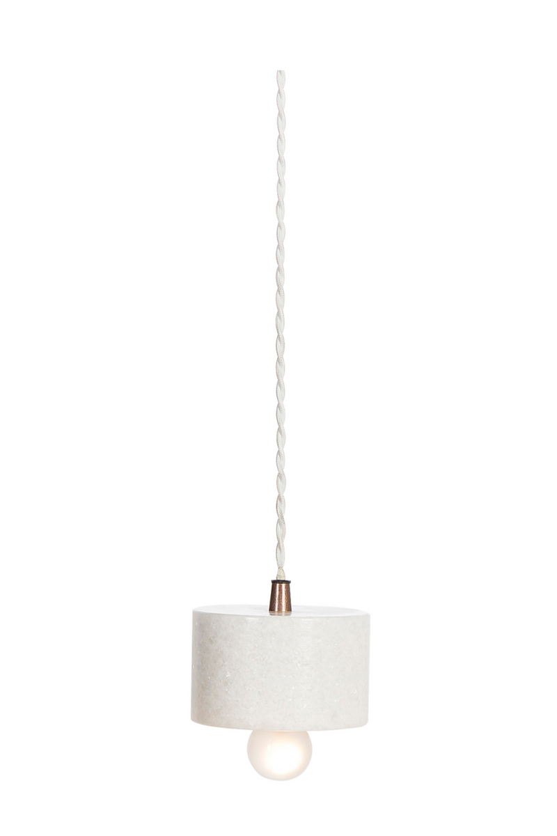 White Marble Pendant Lamp | Andrew Martin | Oroatrade.com