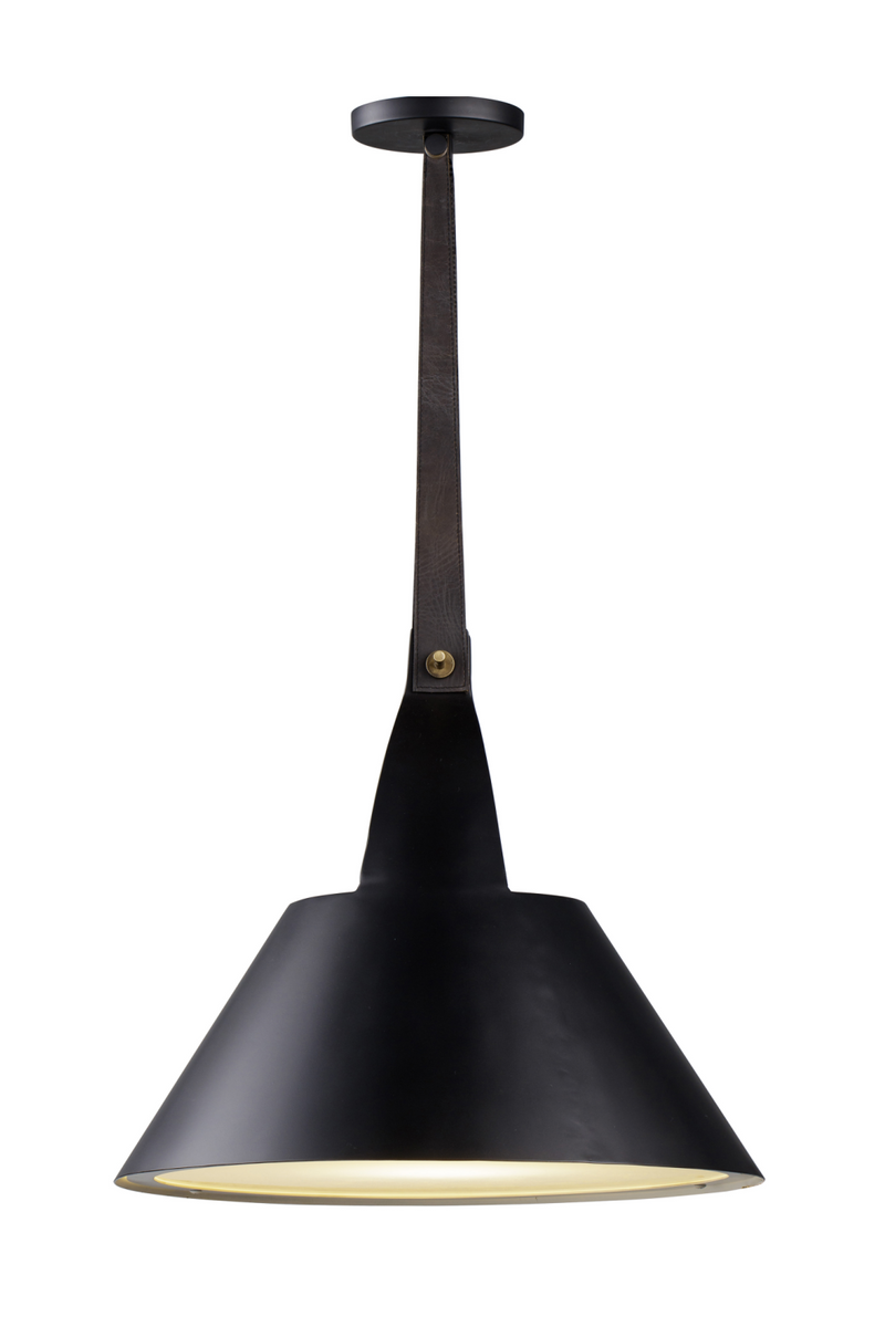 Black Conical Pendant Lamp | Andrew Martin Kettle | Oroatrade.com