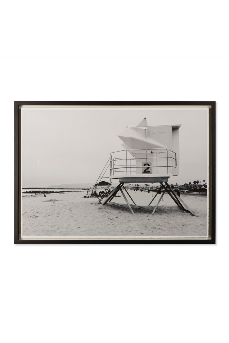 Monochrome Photographic Artwork | Andrew Martin Lifeguard Station | Oroatrade.com