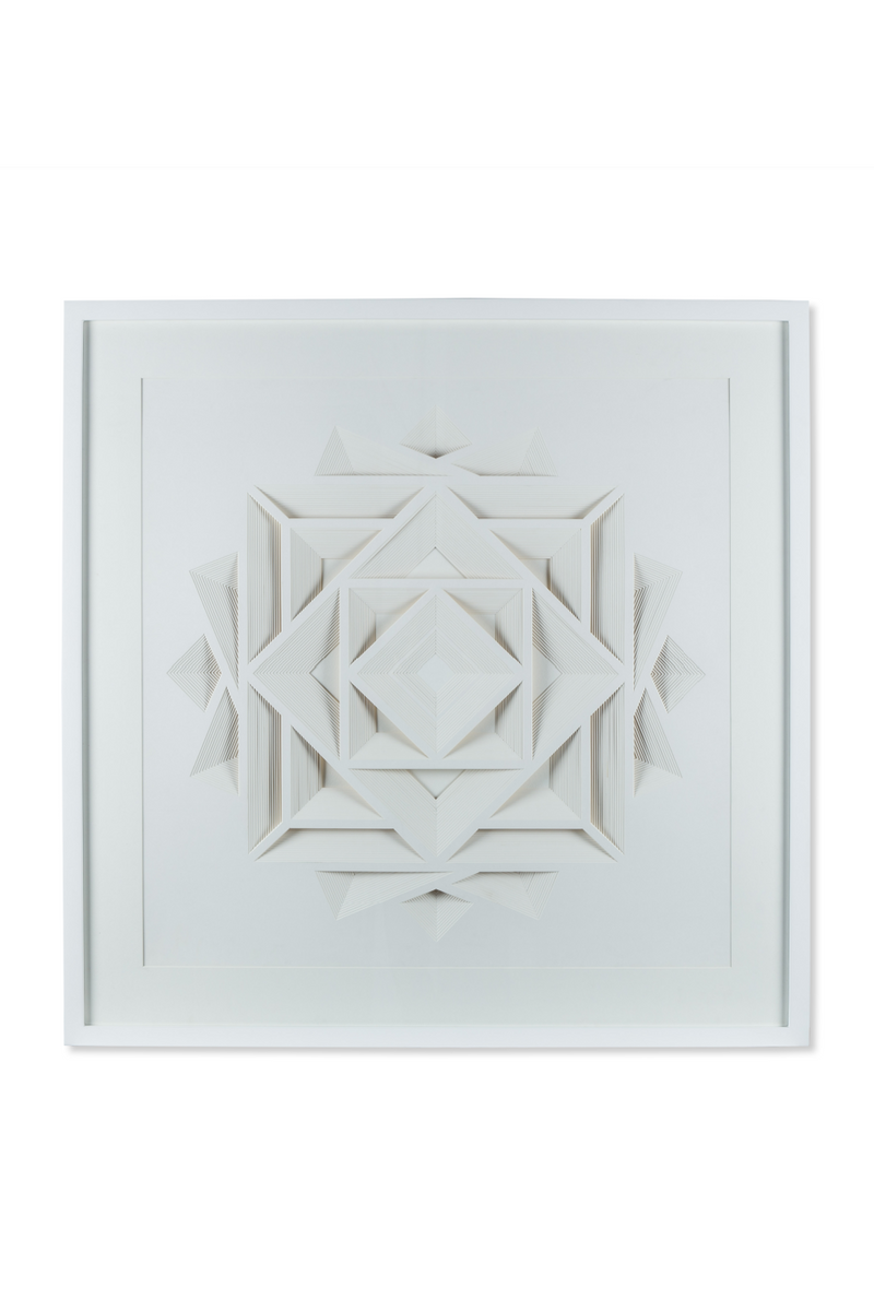 White Origami Wall Art | Andrew Martin Geometric Shadow Box | Oroatrade.com
